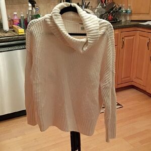 Workshop Republic Clothing Off-White Cowl Neck Sweater